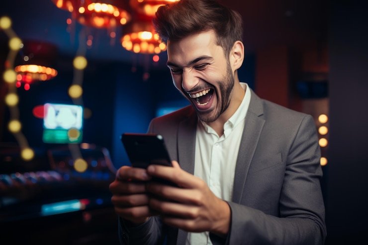 Tampilan meja Casino Hold'em di digi slot dengan dealer langsung